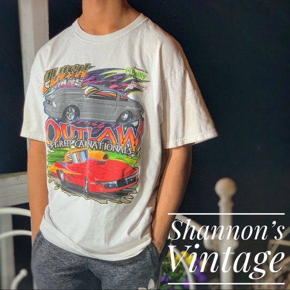 Vintage Other - Outlaw street car nationals Large Tee A4